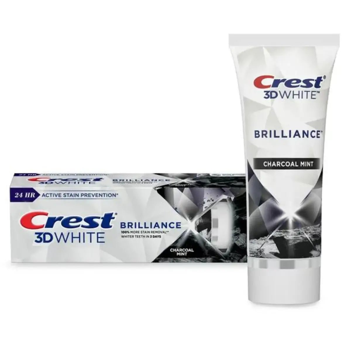 Dentifricio Crest 3D White Brilliance Charcoal Mint 110g