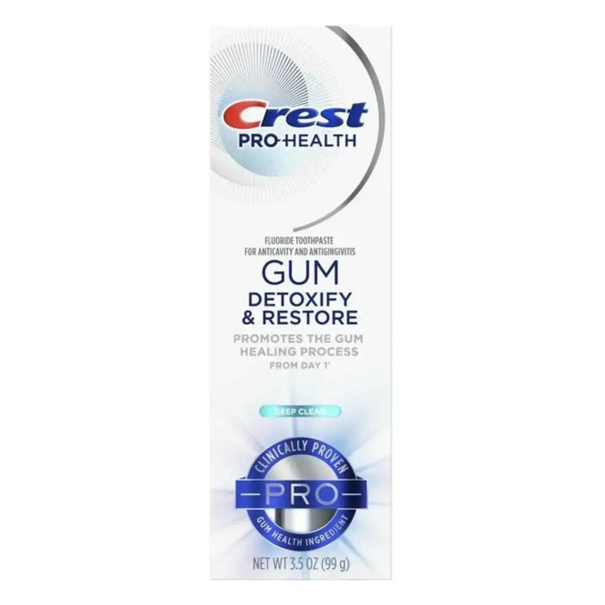 Dentifricio Crest Pro+Health Gum Detoxify and Restore Deep Clean Pro 99g