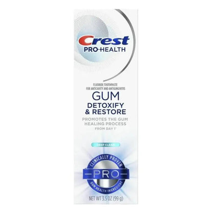 Dentifricio Crest Pro+Health Gum Detoxify and Restore Deep Clean Pro 99g